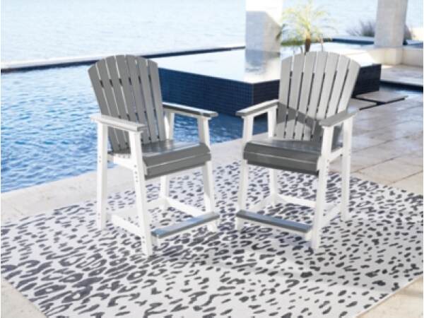 Transville Outdoor Counter Height Bar Stool (Set of 2) - Image 3