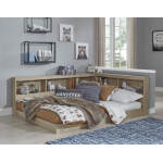 Oliah Full Bookcase Storage Bed