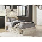 Cambeck Twin Panel Bed with 2 Storage Drawers