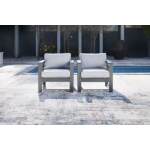 Amora Outdoor Lounge Chair with Cushion (Set of 2) - Image 3