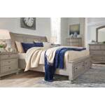 Lettner Queen Sleigh Bed with 2 Storage Drawers - Image 4