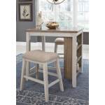 Skempton Counter Height Dining Table and Bar Stools (Set of 3) - Image 5