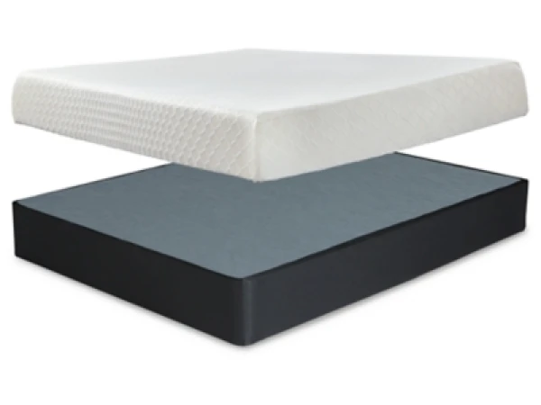 10 Inch Chime Memory Foam King Mattress and Foundation Bedroom Sets Ashley Furniture 18