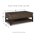 Johurst Coffee Table with Lift Top - Image 5