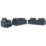 Modmax 3-Piece Sectional Sofa, 2-Piece Sectional Loveseat and Swivel Glider Recliner