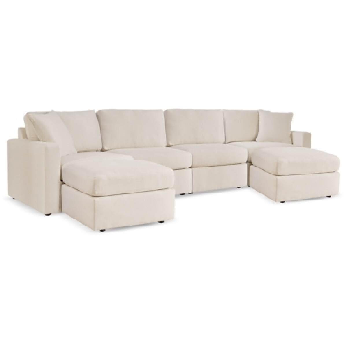 a3234f4105c086f2ed3fee663c6d8b79 Modmax 4-Piece Sectional and 2 Ottomans - Image 1