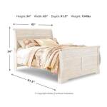 Willowton Queen Sleigh Bed - Image 5