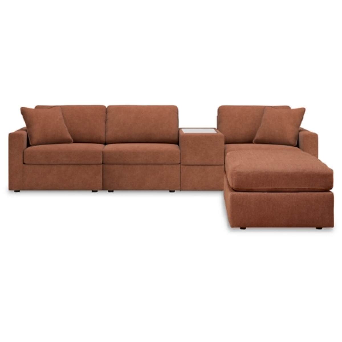 fbae6ab7a092f8a225ddfa0b9c32f8c3 Modmax 4-Piece Sectional and Ottoman - Image 1