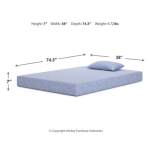 iKidz Ocean Twin Mattress and Pillow - Image 7
