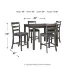 Bridson Counter Height Dining Table and Bar Stools (Set of 5) - Image 5