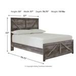 Wynnlow Full Crossbuck Panel Bed - Image 5