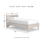 Socalle Twin Panel Platform Bed - Image 5