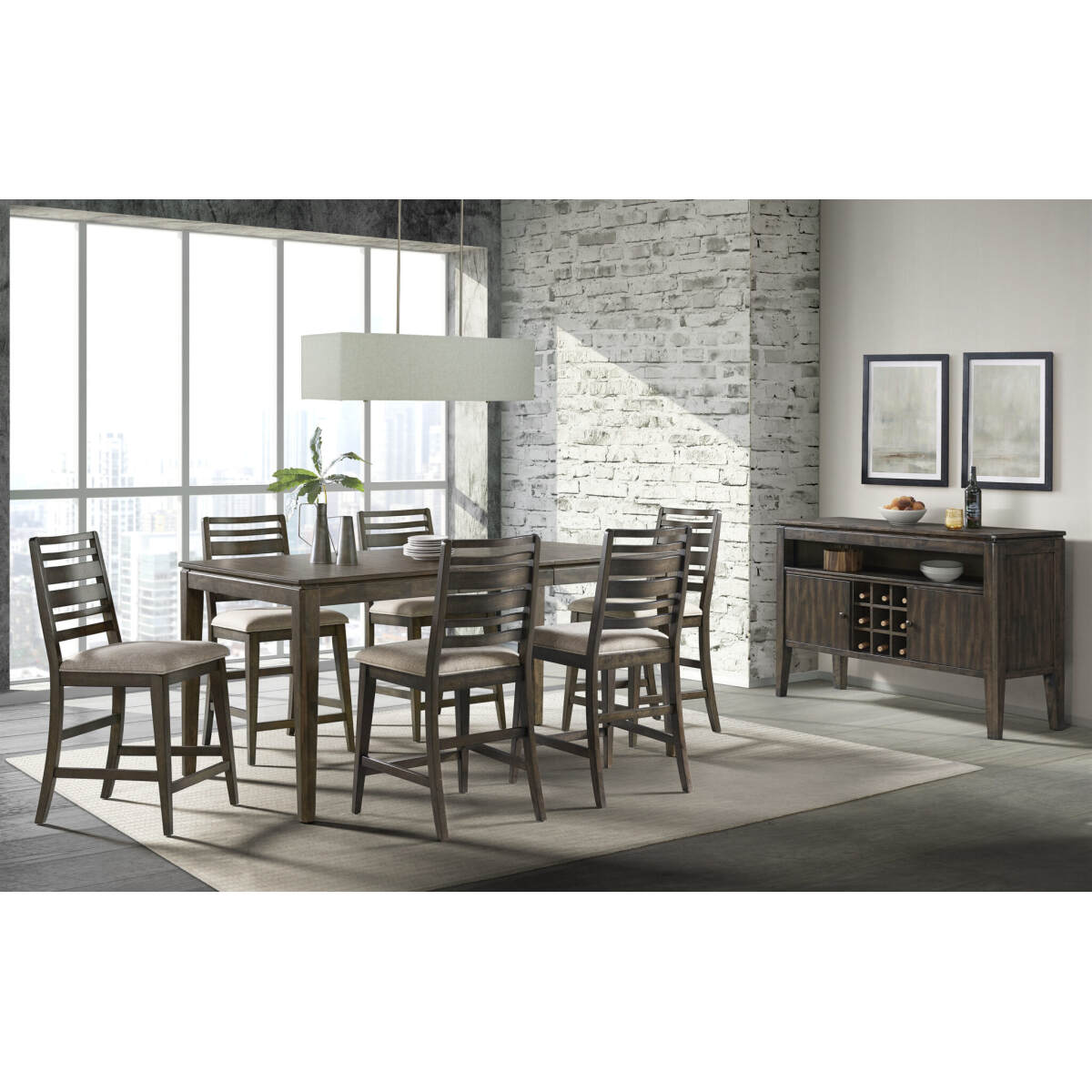 Kauai 7pc. Counter Dining Set Dining Sets Intercon Furniture 11