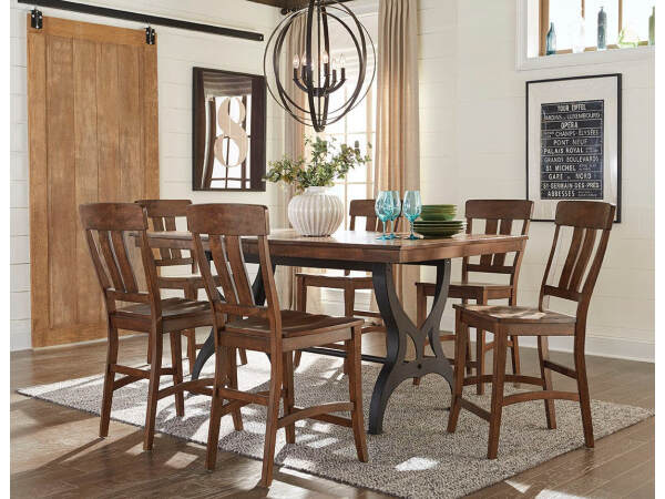 District 7pc. Counter Dining Set Dining Sets Intercon Furniture