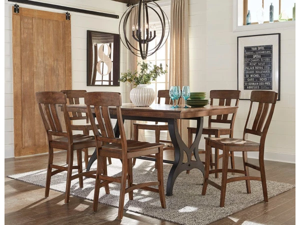 District 7pc. Counter Dining Set Dining Sets Intercon Furniture