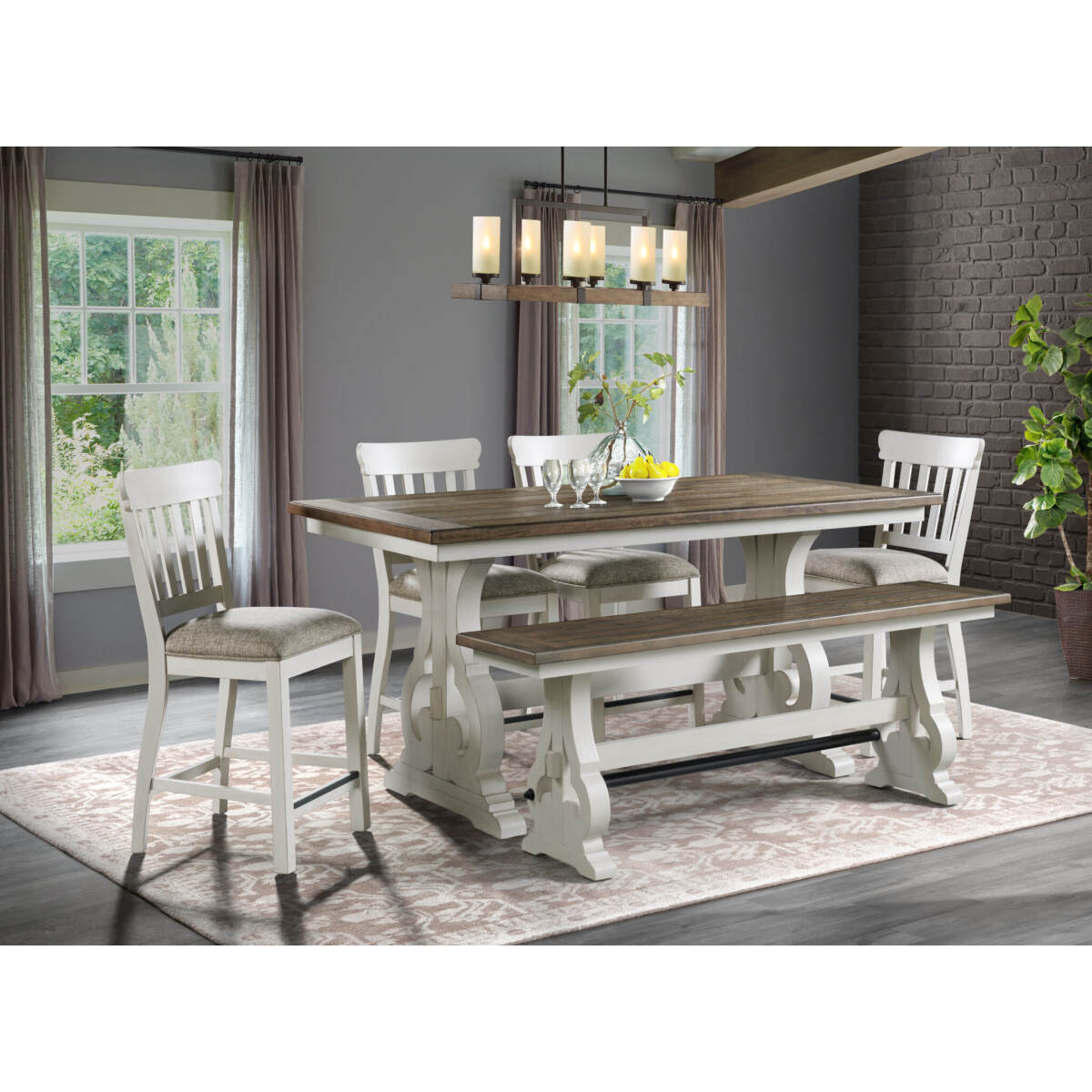 Drake Counter 6pc. Set Dining Sets Intercon Furniture 11