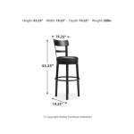 Valebeck Bar Height Bar Stool - Image 5