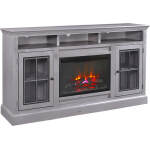 Churchill 70" Highboy Fireplace Console DR1954-GRY