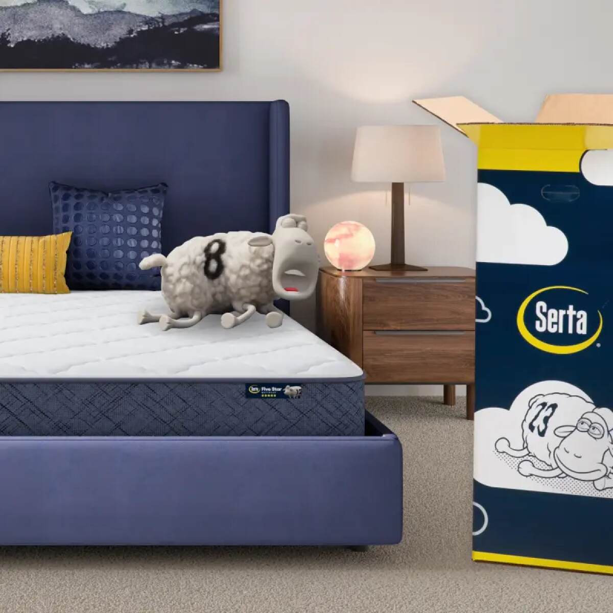 00b9d612f2ed7fcf67d6f6a8b24ba40f Serta Five Star Mattress - 8" Medium - Twin XL - Image 1