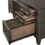 San Mateo 62" Executive Desk | Gray - Image 4