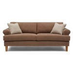 Lumira - Transitionally-styled Sofa W/ 2 Pillows - Dark Walnut - S21DW - Image 3