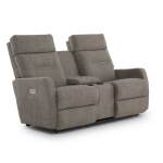 Lennon Power Wall Reclining Loveseat W/ Headrest & Console - Image 5
