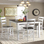 Kona Counter Table | Gray and White - Image 3