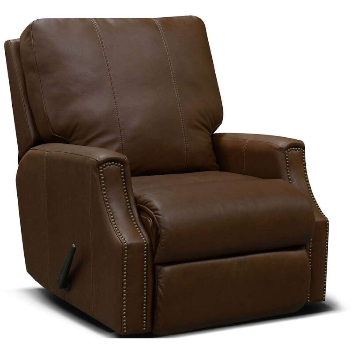 04812a253e4c5e296b999cf6c26251b5 Leather Rocker Recliner With Nails - Image 1