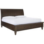 Cambridge Sleigh Bed ICB-400-CLC-KD-1