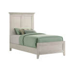 San Mateo Youth Twin Standard Bed | Rustic White - Image 3