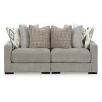 Aslan Court 2-Piece Loveseat Sectional