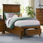 San Mateo Youth Twin Storage Bed | Tuscan