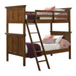 San Mateo Youth Twin over Twin Bunk Bed | Tuscan - Image 3