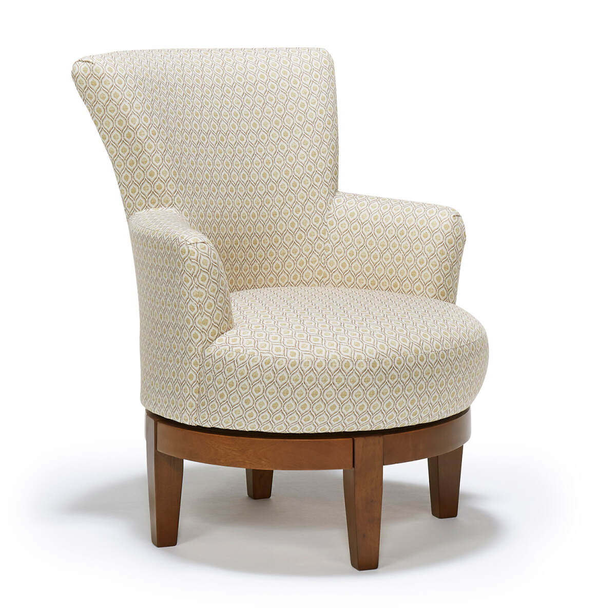 0751c7664a3f6d39d11ab5892e6895c1 Justine - Modern Swivel Chair - Espresso - 2968E - Image 1