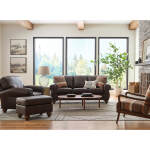 Noble - Leather Club Chair - Dark Walnut - FSC64DWLU - Image 6
