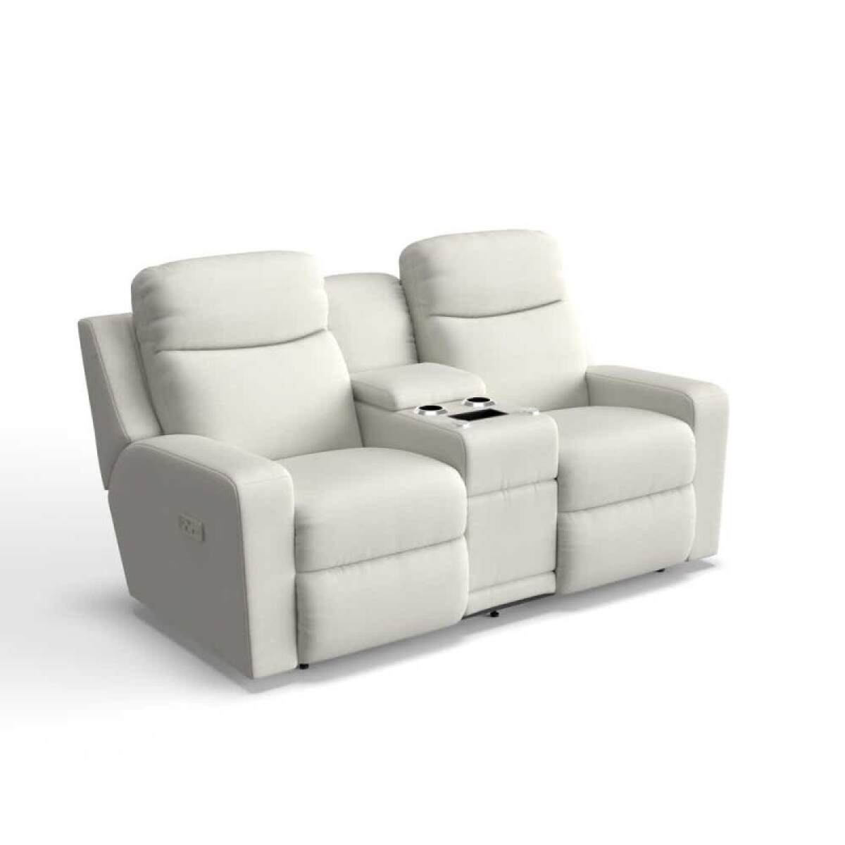 0a9bf056d1d9568a70b9dc5d135a7d92 Emmons Power Reclining Loveseat W/ Headrest, Lumbar & Console - Image 1