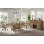 Colonial Oak Trestle Table - Image 6