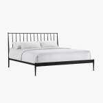 Transitional King Metal Bed