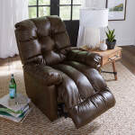 Brosmer - Overstuffed Pillow Biscuit Back Recliner With Padded Chaise Lounge. - 9MP84-1 - Image 7