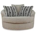 Calnita Oversized Swivel Accent Chair - Image 4