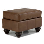 F24elu - Leather Ottoman - Espresso - F24ELU