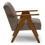Bayden - Modern Sawhorse Accent Chair - Honey Birch - 3180HB - Image 4