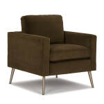 Trafton - Modern, Club Chair - Dark Walnut - C10DW