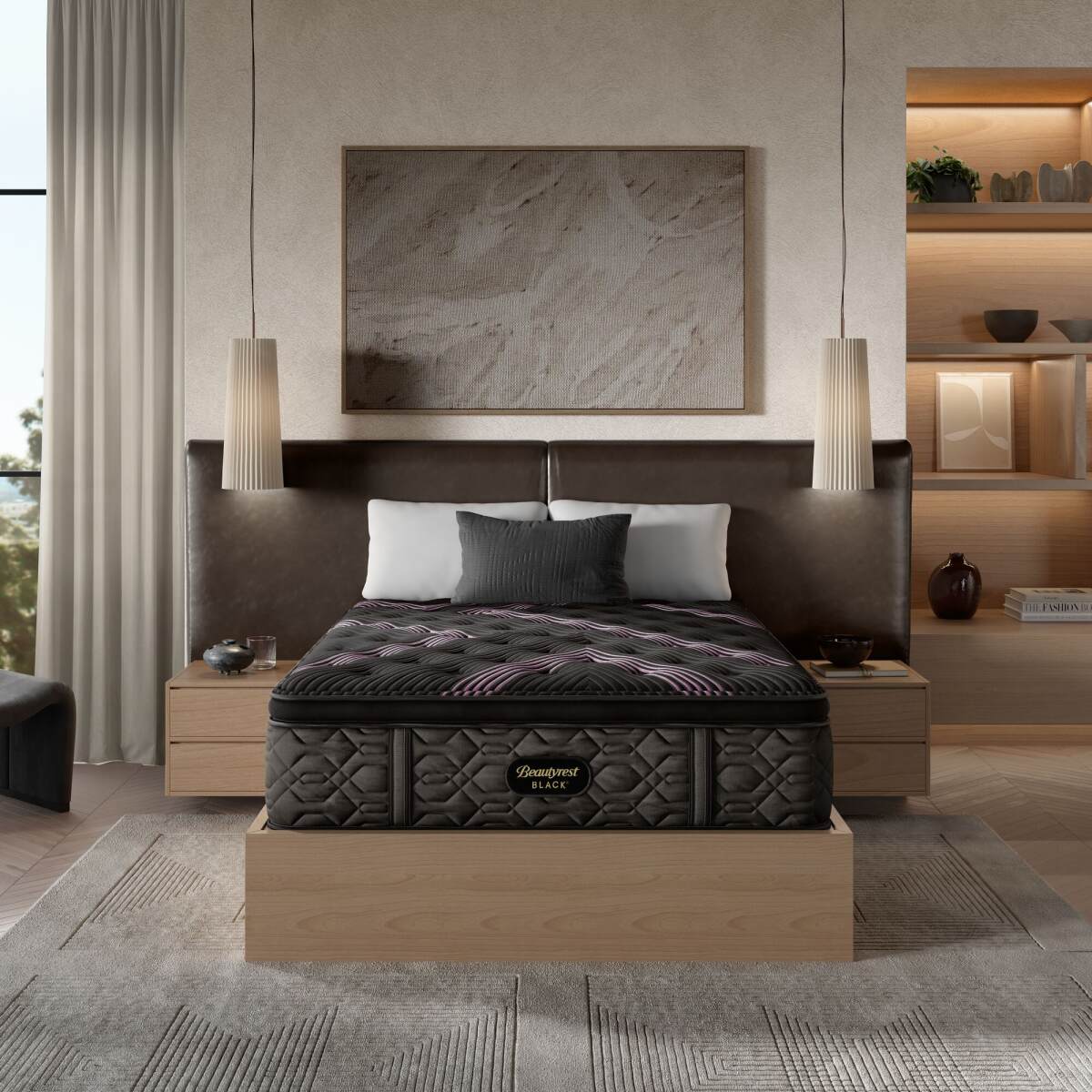 128b9defc21f1236c67d71a64d140624 Carton Beautyrest Black Series Two 16.25" Plush Pillow Top Mattress -Full - Image 1