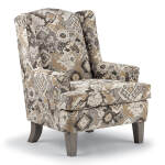 Andrea - Wing Back Chair - Espresso - 0170E - Image 8