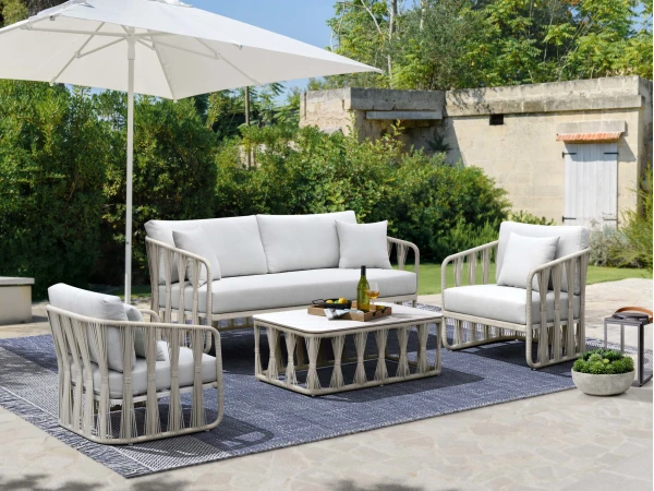 Alexa Outdoor Seating Coffee Table (stone top) - Image 5