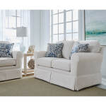 Susanna - Rolled Arm Skirted Loveseat - L70 - Image 4
