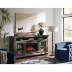 Sawyer 79" Highboy Fireplace Console W/ 2 Doors - Image 3