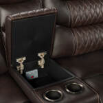Cody Dual-Power Sectional Set | Dark Brown - Image 7