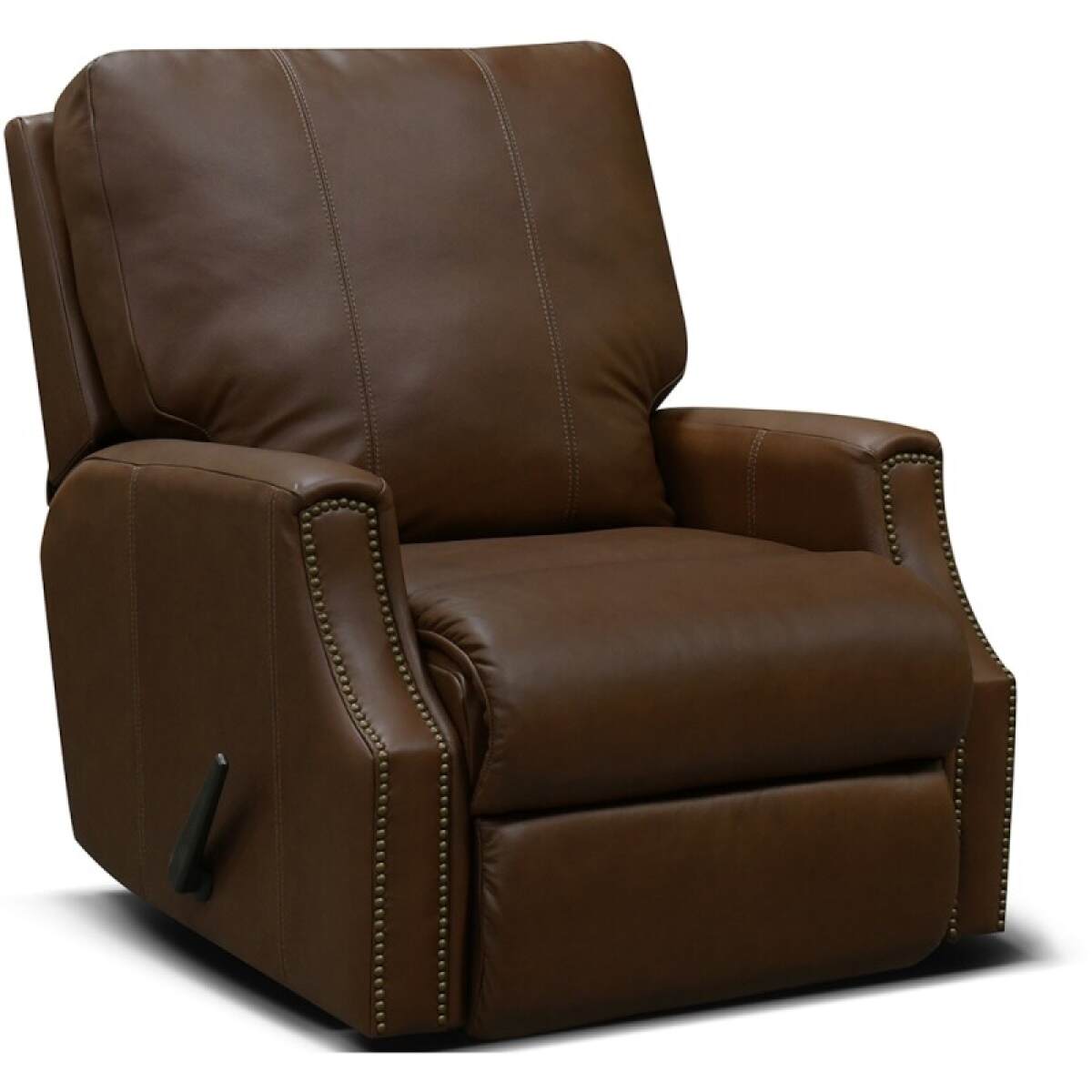 1ae265d063ba923fcb1da21ab14e50d6 Leather Swivel Gliding Recliner With Nails - Image 1
